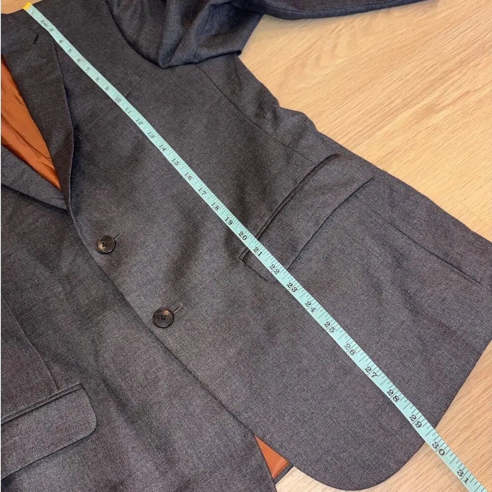 Jos. A. Bank Joseph slim fit dark gray suit jacket/blazer 2 button mens size 40S